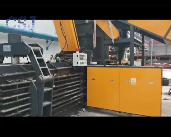 2021 Fornecedor de enfardadeira com classificação superior Máquina enfardadeira horizontal automática para prensagem de papel / filme plástico / papelão ondulado / Occ / caixa de papelão para reciclagem de descarga de resíduos